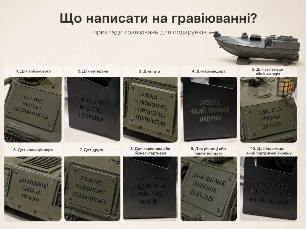 Що написати на гравіюванні